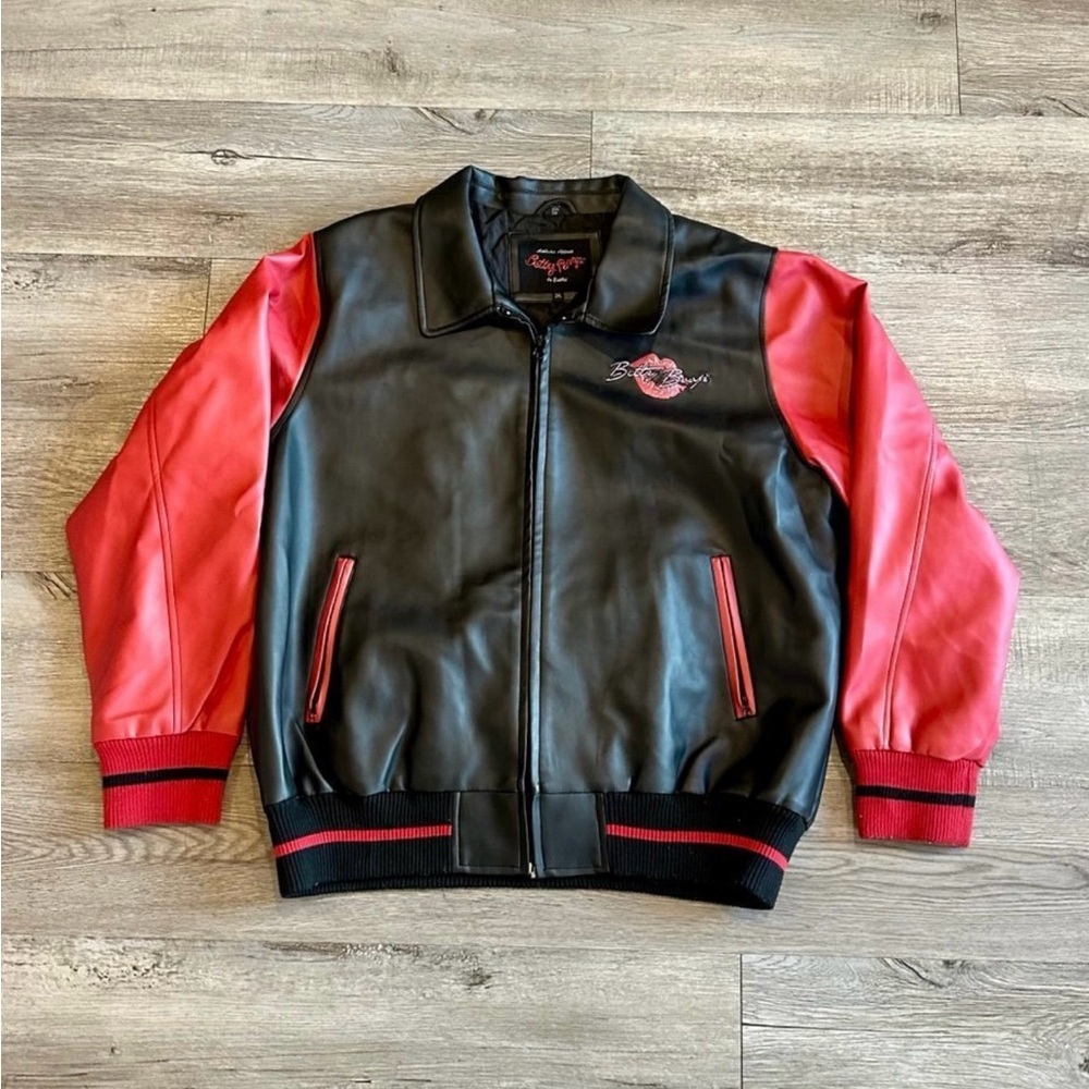 Vintage Betty boop leather bomber jacket